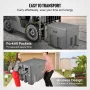 Portable Diesel Tank, 439.1 L Capacity & 37.85 L/min Flow Rate, Diesel Fuel Tank with 12V Electric Transfer Pump and 399.3 cm Ru