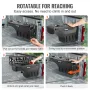 VEVOR Truck Bed Storage Box, Lockable Lid, Waterproof ABS Wheel Well Tool Box 6.6 Gal/20 L, Compatible with Chevrolet Silverado 