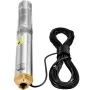 Deep Well Submersible Pump, 750W 230V/50Hz, 105L/min 62 m Head Sand Resistant 5%, 20 m Electric Cord, 8.9 cm Stainless Steel Wat