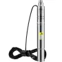 Deep Well Submersible Pump, 550W 230V/50Hz, 35L/min 108 m Head Sand Resistant 5%, 20 m Electric Cord, 7.6 cm Stainless Steel Wat