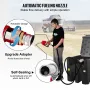 Portable Diesel Tank, 439.1 L Capacity & 37.85 L/min Flow Rate, Diesel Fuel Tank with 12V Electric Transfer Pump and 399.3 cm Ru