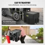 Portable Diesel Tank, 439.1 L Capacity & 37.85 L/min Flow Rate, Diesel Fuel Tank with 12V Electric Transfer Pump and 399.3 cm Ru