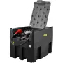 Portable Diesel Tank, 439.1 L Capacity & 37.85 L/min Flow Rate, Diesel Fuel Tank with 12V Electric Transfer Pump and 399.3 cm Ru
