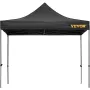 VEVOR 304.8 x 304.8 cm Pop Up Canopy Tent, Outdoor Patio Gazebo Tent with Removable Sidewalls and Wheeled Bag, UV Resistant Wate