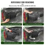 VEVOR Truck Bed Storage Box, Lockable Lid, Waterproof ABS Wheel Well Tool Box 6.6 Gal/20 L with Password Padlock, Compatible wit
