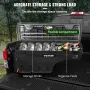 Truck Bed Storage Box, Lockable Lid, Waterproof ABS Wheel Well Tool Box 6.6 Gal/20 L with Password Padlock, Compatible with Tund