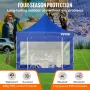 VEVOR 304.8 x 304.8 cm Pop Up Canopy Tent, Outdoor Patio Gazebo Tent with Removable Sidewalls and Wheeled Bag, UV Resistant Wate