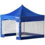 VEVOR 304.8 x 304.8 cm Pop Up Canopy Tent, Outdoor Patio Gazebo Tent with Removable Sidewalls and Wheeled Bag, UV Resistant Wate
