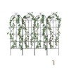 4 pakker Metal Garden Trellis til klatreplantestøtte 71x20 i rusttæt