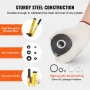 10 Ton Hydraulic Knockout Punch Kit, 1/2" to 2" Conduit Hole Cutter Set, KO Tool Kits with Puncher 6 Piece, Metal Sheet Driver T