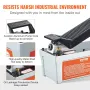 Air Hydraulic Pump, 6895 bar 1.9L Reservoir, NPT 10mm Oil Outlet, NPT 6.4 mm Inlet, 2m Pipe, Foot Actuated Hydraulic Pump Air Tr
