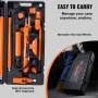12 Ton Porta Power Kit, Hydraulic Ram with Pump with 4.6 ft/1.4 m Oil Hose, Portable Hydraulic Jack with Storage Case for Automo