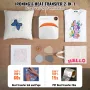 Heat Press 30,5 cm x 25,4 cm Bærbar Easy Press Sublimation