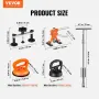 VEVOR Car Body Dent Puller Bridge Lifter Tool Paintless Hail Remover Repair Kit