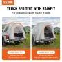 VEVOR Truck Bed Tent, 5.5'-6' Pickup Truck Tent with Rain Layer and Carry Bag, Waterproof PU2000mm Double Layer Truck Tent for C