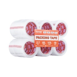 Packing Tape 18 Rolls 65 Yards Heavy Duty Clear Packing Tapes 2.7 Mil
