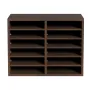 Literature Organizers, 12 Compartments Office Mailbox with Adjustable Shelves, Wood Literature Sorter 20.4x12x16.1 inches for Of
