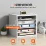 Literature Organizers, 5 Compartments Office Mailbox with Adjustable Shelves, Wood Literature Sorter 35.3 x 30.5 x 33.0 cm for O