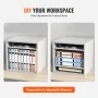 Literature Organizers, 5 Compartments Office Mailbox with Adjustable Shelves, Wood Literature Sorter 35.3 x 30.5 x 33.0 cm for O