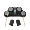 Electric Drum Set Tablet 4 Pads 163 Sounds Headphone Jack stereohøjttalere