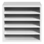 Literature Organizers, 5 Compartments Office Mailbox with Adjustable Shelves, Wood Literature Sorter 35.3 x 30.5 x 33.0 cm for O
