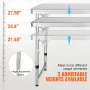 VEVOR Camping Kitchen Table Folding Portable Cook Station 3 Adjustable Heights