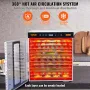 10 bakker Mad Dehydrator Machine Rustfrit Stål 1000W Jerky
