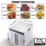 10 bakker Mad Dehydrator Machine Rustfrit Stål 1000W Jerky