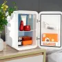 Mini Fridge, 20L/22 Cans Compact Personal Fridge, AC/DC Portable Thermoelectric Cooler and Warmer Refrigerators, Skincare Fridge