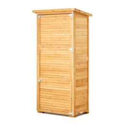Outdoor Wooden Storage Shed Waterproof Garden Tool Shed 31.5x63.8 inch