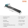 VEVOR Manual Tile Cutter, 1200mm, Porcelain Ceramic Tile Cutter with Tungsten Carbide Cutting Wheel, Infrared Positioning, Anti-