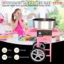 Commercial Cotton Candy Machine with Cart Sugar Floss Maker 1000W Party