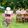 Commercial Cotton Candy Machine with Cart Sugar Floss Maker 1000W Party