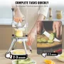 VEVOR Kommerciel grøntsagsfrugthakker 1/4" klinge Heavy Duty Professionel Mad Dicer Kattex Fransk Fritskærer Løgskærer Sta