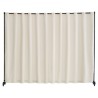 Room divider bærbar panel rum divider med hjul privatlivsskærmbane beige