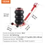 VEVOR Air Jack, 3 Ton/3000 kg Triple Bag Air Jack, Airbag Jack with Six Steel Pipes, Lift up to 44.9 cm, 3-5 s Fast Lifting Pneu