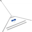 Aquatic Weed Cutter, 30" Cutting Path Water Grass Cutter, Stainless Steel Blades Lake Weed Cutter, Weed Rake with 33 ft. Rope,