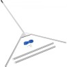 Aquatic Weed Cutter, 30" Cutting Path Water Grass Cutter, Stainless Steel Blades Lake Weed Cutter, Weed Rake with 33 ft. Rope,