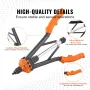 Rivet Nut Tool, 40.6cm Rivnut Tool Kit with 13PCS Metric and SAE Mandrels, 186PCS Rivet Nuts, M3, M4, 10-24, M5, M6, 1/4-20, 8-3