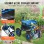 Garden Cart Rolling Workseat with Wheels, Gardening Stool for Planting, 360 Degree Swivel Seat, Wagon Scooter with Steering Hand