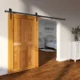 8FT Sliding Ladedør Hardware Kit, 149,7 kg Loading Heavy Duty