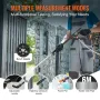 Cordless Pressure Washer, 652-PSI 1.0 GPM Portable Power Cleaner, Handheld High-Pressure Car Washer Gun with 4.0Ah Battery, Char