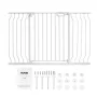 Baby Gate, 29.5"-51" Extra Wide, 30" High, Dog Gate for Stairs Doorways and House, Easy Step Walk Thru Auto Close Child Gate Pet