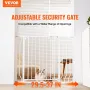 Baby Gate, 29.5"-37" Extra Wide, 30" High, Dog Gate for Stairs Doorways and House, Easy Step Walk Thru Auto Close Child Gate Pet