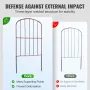 VEVOR Garden Fence, No Dig Fence 731.5 cm (H)x396.2 cm (L) Animal Barrier Fence, Underground Decorative Garden Fencing with 5.1 