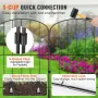 VEVOR Garden Fence, No Dig Fence 731.5 cm (H)x396.2 cm (L) Animal Barrier Fence, Underground Decorative Garden Fencing with 5.1 
