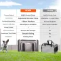 Cat Carrier with Wheels, Airline Approved Rolling Pet Carrier with Telescopic Handle and Shoulder Strap, Dog Carrier with Wheels