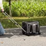 Cat Carrier with Wheels, Airline Approved Rolling Pet Carrier with Telescopic Handle and Shoulder Strap, Dog Carrier with Wheels