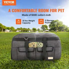 VEVOR Cat Carrier with Wheels, Rolling Pet Carrier with Telescopic Handle and Shoulder Strap, Dog Carrier with Wheels for Pets u