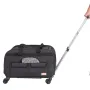 Cat Carrier with Wheels, Rolling Pet Carrier with Telescopic Handle and Shoulder Strap, Dog Carrier with Wheels for Pets under 1